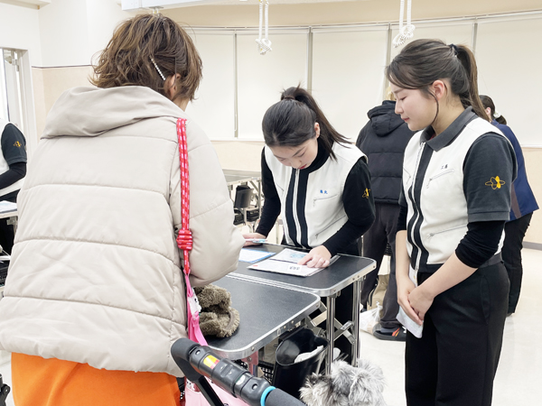 お客様の接客を実践♪